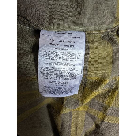 Mountain Hardwear Shirt Mens Medium Green Plaid Long Sleeve Collar Button-Up NWT - Picture 4 of 4